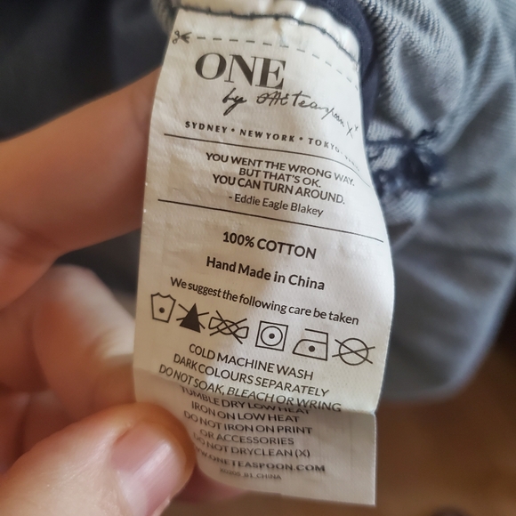 One Teaspoon Pinkie Denim mini Dress ruffle hem Size S Boho grunge Indie Sleeze - Picture 10 of 13